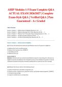 AHIP Modules 1-5 Exam Complete Q&A ACTUAL EXAM 2026&sol;2027 &vert; Complete Exam-Style Q&A &vert; Verified Q&A &vert; Pass Guaranteed - A&plus; Graded
