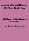Arkansas Funeral Director LRR Study Guide Exam &ndash; Complete Law&comma; Rules & Regulations Revision Notes &plus; Practice Questions