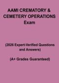 AAMI Crematory & Cemetery Operations Exam &ndash; Complete Study Guide&comma; Practice Questions & Revision Notes