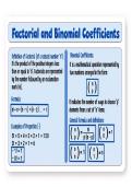 Factorial and Binomial Coefficients