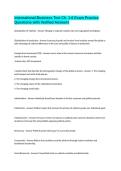 International Business Test Ch&period; 1-6 Exam Practice Questions with Verified Answers