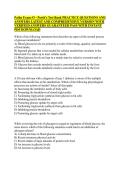 Pathophysiology Exam 3 &ndash; Porth&rsquo;s Pathophysiology &ndash; Comprehensive Test Bank Questions&comma; Verified Answers and Rationales for Exam Preparation