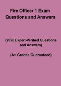 Fire Officer 1 Exam Questions and Answers &ndash; Complete Study Guide&comma; Practice Test & Certification Review