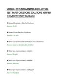 VIRTUAL ATI FUNDAMENTALS 2026 ACTUAL&NewLine;TEST PAPER QUESTIONS SOLUTIONS VERIFIED&NewLine;COMPLETE STUDY PACKAGE