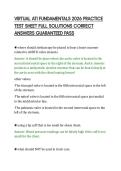 VIRTUAL ATI FUNDAMENTALS 2026 PRACTICE&NewLine;TEST SHEET FULL SOLUTIONS CORRECT&NewLine;ANSWERS GUARANTEED PASS