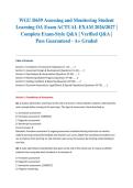 WGU D659 Assessing and Monitoring Student Learning OA Exam ACTUAL EXAM 2026&sol;2027 &vert; Complete Exam-Style Q&A &vert; Verified Q&A &vert; Pass Guaranteed - A&plus; Graded