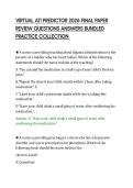 VIRTUAL ATI PREDICTOR 2026 FINAL PAPER&NewLine;REVIEW QUESTIONS ANSWERS BUNDLED&NewLine;PRACTICE COLLECTION