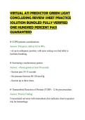 VIRTUAL ATI PREDICTOR GREEN LIGHT&NewLine;CONCLUDING REVIEW SHEET PRACTICE&NewLine;SOLUTION BUNDLED FULLY VERIFIED&NewLine;ONE HUNDRED PERCENT PASS&NewLine;GUARANTEED