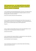 CMS Fundamentals &mdash; Exam Set 2 Practice Questions and Verified Answers&comma; Nursing Fundamentals Exam Preparation Material