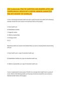 CMS Fundamentals &ndash; Nursing Fundamentals and Healthcare Systems Practice Questions and Answers Comprehensive Exam Preparation Material