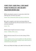VIVINT STUDY GUIDE FINAL CORE SMART&NewLine;HOME TECHNOLOGY AND SECURITY&NewLine;SOLUTIONS REVIEW 2026
