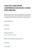 VIVINT STUDY GUIDE MIDTERM&NewLine;COMPREHENSIVE HOME SECURITY SYSTEMS&NewLine;STUDY GUIDE 2026
