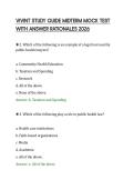 VIVINT STUDY GUIDE MIDTERM MOCK TEST&NewLine;WITH ANSWER RATIONALES 2026
