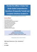 Florida FO 2 study guide Comprehensive Questions &lpar;Frequently Tested&rpar; and Complete Solutions Graded A&plus;