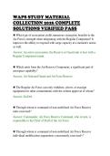 WAPS STUDY MATERIAL&NewLine;COLLECTION 2026 COMPLETE&NewLine;SOLUTIONS VERIFIED PASS