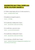WASHINGTON MAST FINAL PAPER 2026&NewLine;TESTED SOLUTIONS GRADED A&plus;