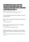 WASHINGTON MAST UPDATED&NewLine;PRACTICE SOLUTION SET 2026&NewLine;TESTED QUESTIONS WITH VERIFIED&NewLine;ANSWERS GRADED A&plus;