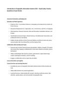 Introduction to Geographic Information Systems &lpar;GIS&rpar; &ndash; Study Guide&comma; Practice Questions & Exam Review