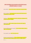APHY 102 Midterm Exam Questions with Verified Answers &NewLine;&vert;2026&sol;2027 Update &vert; A&plus; Graded