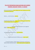 TDCJ TEST PREPARATION EXAM QUESTIONS WITH VERIFIED &NewLine;ANSWERS &vert;2026&sol;2027 UPDATE &vert; A&plus; GRADED