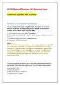 ATI RN Adult Medical Surgical 2026 Proctored Exam with NGN - 150 Practice Questions & Rationales&NewLine;&NewLine;