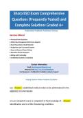 Sharp ESO Exam Comprehensive Questions &lpar;Frequently Tested&rpar; and  Complete Solutions Graded A&plus;