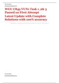 WGU C845 &vert; VUN1 &vert;  Task 1 &comma;2& 3 &vert; Passed on First Attempt &vert; &NewLine;Latest Update &vert; with Complete Solutions with 100&percnt; accuracy&NewLine;