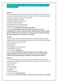 WGU D115 OA ADVANCED PATHOPHYSIOLOGY EXAM 2026 &sol; ACCURATE CURRENTLY TESTING EXAM 2 VERSIONS WITH ACTUAL QUESTIONS AND DETAILED ANSWERS WITH A STUDY GUIDE
