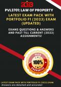 PVL3701 Updated Exam pack included F1 Portfolio April 2023 (Answers are well researched!)