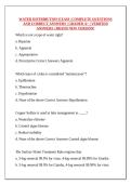 WATER DISTRIBUTION EXAM &vert; COMPLETE QUESTIONS AND CORRECT ANSWERS &vert; GRADED A&plus; &vert; VERIFIED ANSWERS &vert; BRAND NEW VERSION&excl;