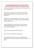 WATER DISTRIBUTION LEVEL 3 QUESTIONS WITH DETAILED VERIFIED AND 100&percnt; ACCURATE ANSWERS