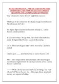 WATER DISTRIBUTION 1 PRACTICE QUESTIONS FROM EXAM STUDY GUIDE TEST WITH LATEST UPDATED &lpar;QUESTIONS AND ANSWERS&rpar; ALREADY PASSED&excl;&excl;