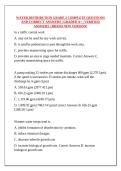 WATER DISTRIBUTION GRADE 2 COMPLETE QUESTIONS AND CORRECT ANSWERS &vert; GRADED A&plus; &vert; VERIFIED ANSWERS &vert; BRAND NEW VERSION&excl;