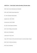 AMSA Test 1 &ndash; Study Guide&comma; Practice Questions & Revision Notes