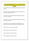 FL WATER DISTRIBUTION LEVEL 2-3 EXAM TEST WITH LATEST UPDATED &lpar;QUESTIONS AND ANSWERS&rpar; ALREADY PASSED&excl;&excl;