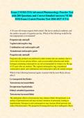 Exam 2 NURS 5334 Advanced Pharmacology Practice Test with 200 Questions and Correct Detailed Answers&sol; NURS 5334 Exam 2 Latest Practice Test 2026-2027 &lpar;UTA&rpar;
