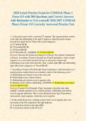 2026 Latest Practice Exam for COMSAE Phase 1 Form 115 with 300 Questions and Correct Answers with Rationales to Test yourself&sol; 2026-2027 COMSAE Phase I Form 115 Correctly Answered Practice Test 
