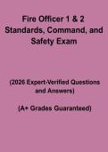 Fire Officer 1 & 2 Standards&comma; Command&comma; and Safety Exam &ndash; Complete Study Guide&comma; Practice Questions & Revision Notes