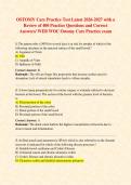 OSTOMY Care Practice Test Latest 2026-2027 with a Review of 400 Practice Questions and Correct Answers&sol; WEB WOC Ostomy Care Practice exam