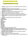Final Exam Study Guide APHY 101 Ivy Tech 