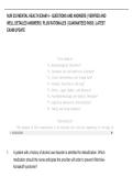 NUR 253 MENTAL HEALTH EXAM 4 &ndash; QUESTIONS AND ANSWERS &vert; VERIFIED AND &NewLine;WELL DETAILED ANSWERS &vert; PLUS RATIONALES &vert; GUARANTEED PASS &vert; LATEST &NewLine;EXAM UPDATE