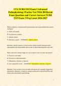 Package for NURS 5315 Advanced Pathophysiology Practice Tests  With 800&plus; Recent Exam Questions and Correct Answers &sol; UTA NURS 5315 Final Exam Prep Bundle Latest 2026-2027