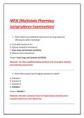 MPJE &lpar;Multistate Pharmacy &NewLine;Jurisprudence Examination&rpar;