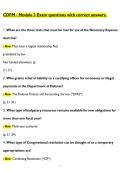 CDFM - Module 3 Exam questions with correct answers&period;