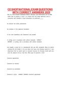 CE SHOP NATIONAL EXAM QUESTIONS WITH CORRECT ANSWERS 2026