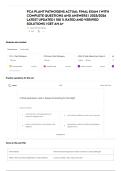 PCA PLANT PATHOGENS ACTUAL FINAL EXAM &vert; WITH COMPLETE QUESTIONS AND ANSWERS &vert; 2025&sol;2026 LATEST UPDATED &vert; 100 &percnt; RATED AND VERIFIED SOLUTIONS &vert; GET AN A&plus;