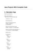 Complete Java Project with Source Code and Documentation
