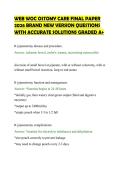 WEB WOC OSTOMY CARE FINAL PAPER&NewLine;2026 BRAND NEW VERSION QUESTIONS&NewLine;WITH ACCURATE SOLUTIONS GRADED A&plus;