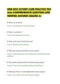 WEB WOC OSTOMY CARE PRACTICE TEST&NewLine;2026 COMPREHENSIVE QUESTIONS AND&NewLine;VERIFIED ANSWERS GRADED A&plus;