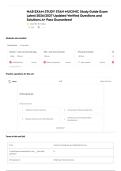 NAB EXAM STUDY STAN MUCINIC 2026&sol;2027 Updated Verified Questions and Solutions A&plus; Pass Guaranteed